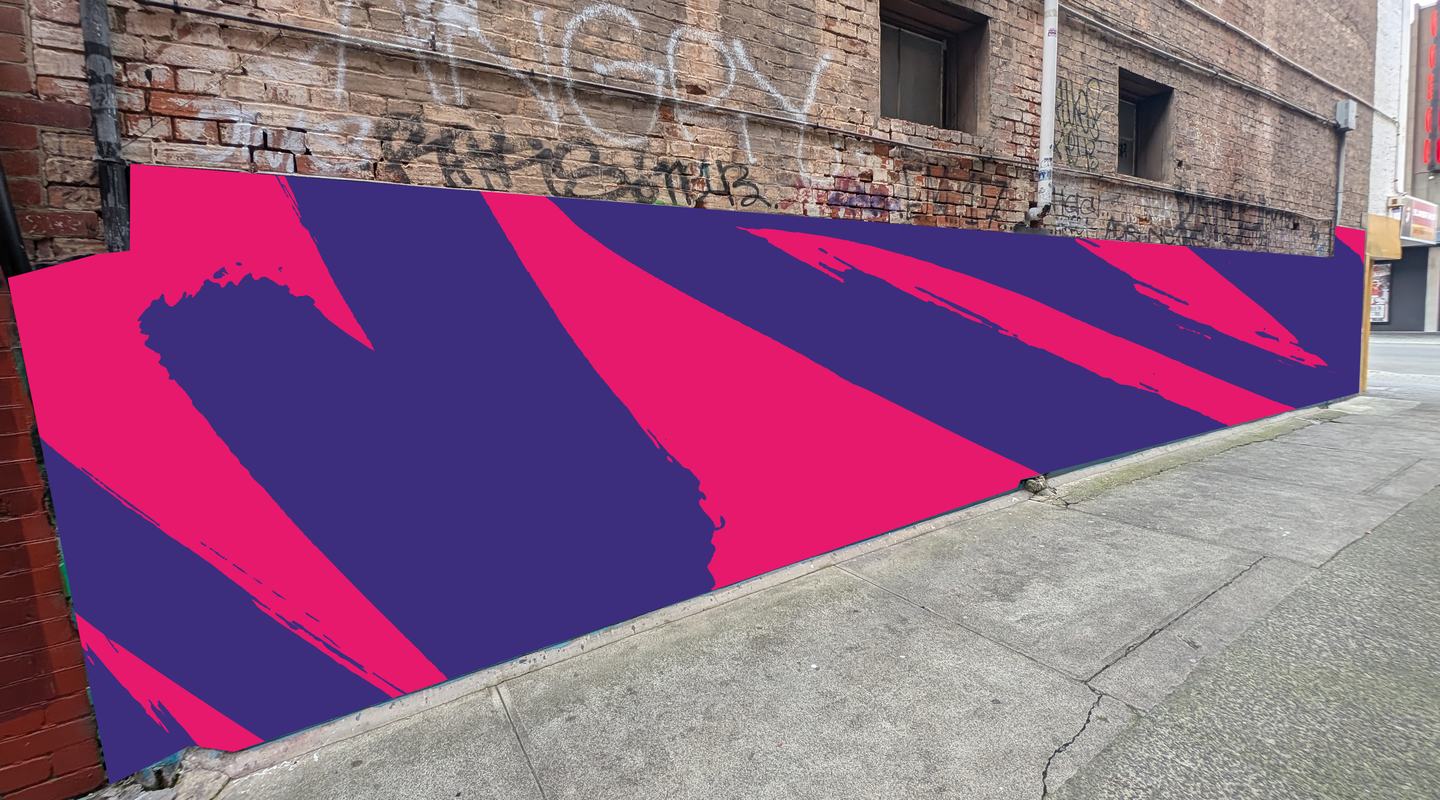 Bidencopes Lane mural commission location.